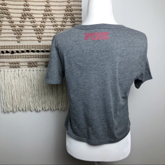 PINK UA Bama Roll Tide Cropped Game Day T-Shirt L - Picture 4 of 9